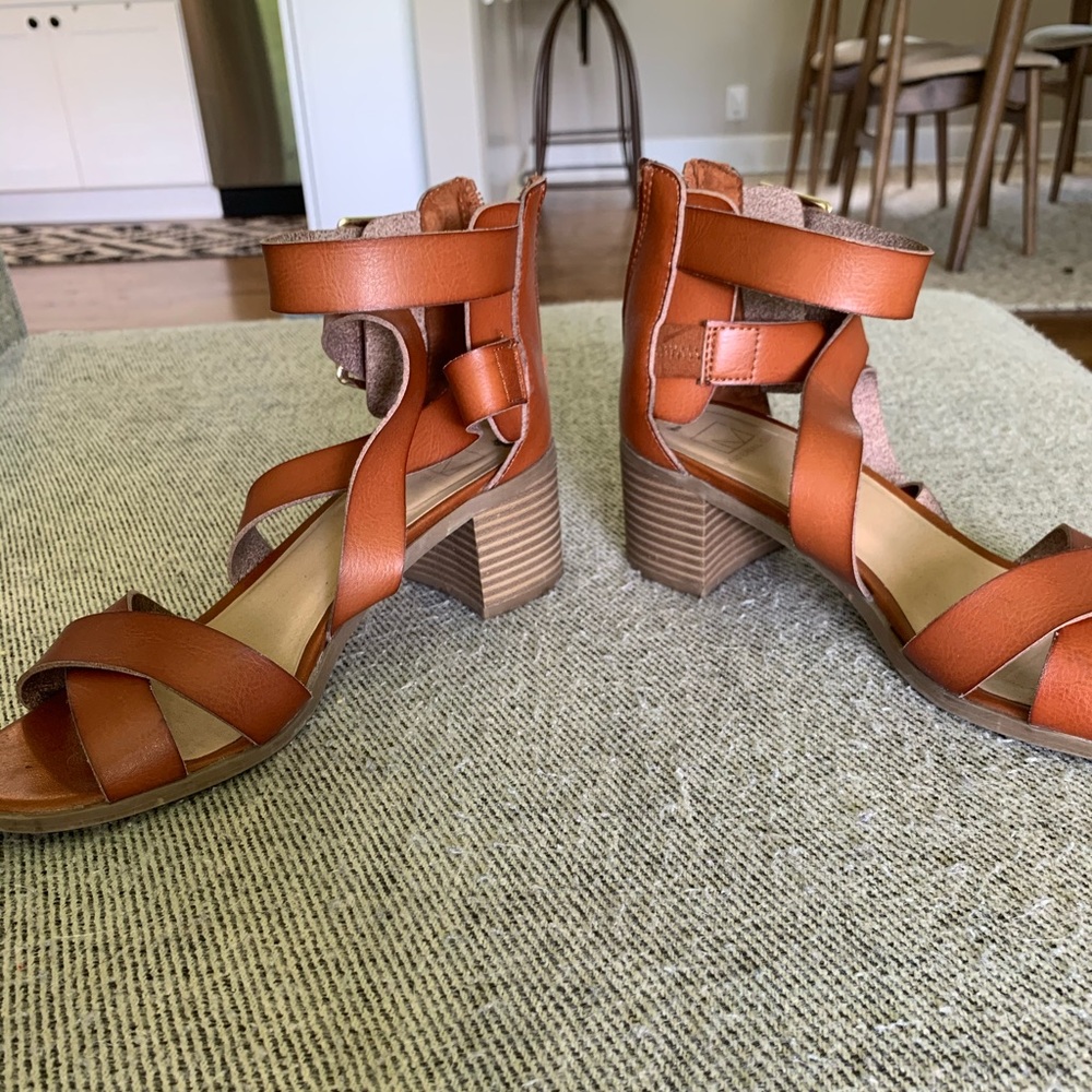 Material Girl leather sandals- 7